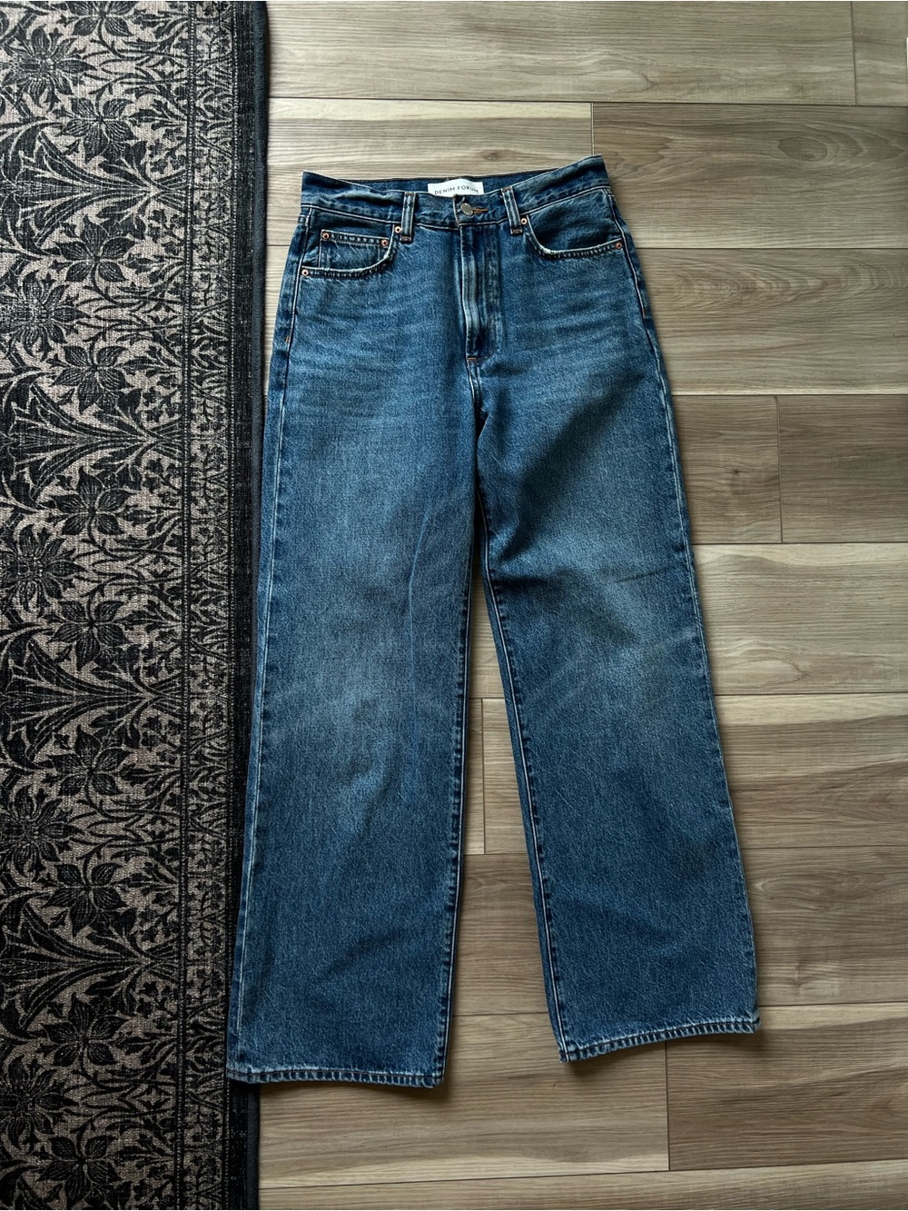 Denim Forum Mid Wash Blue Jeans